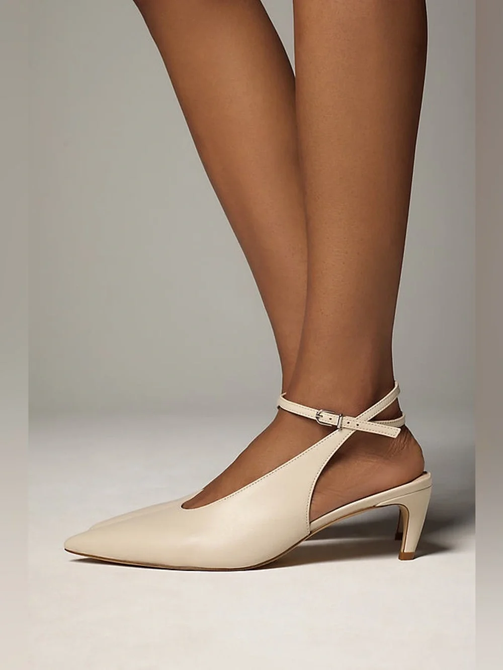 Anthropologie Ankle-Wrap Kitten Heels